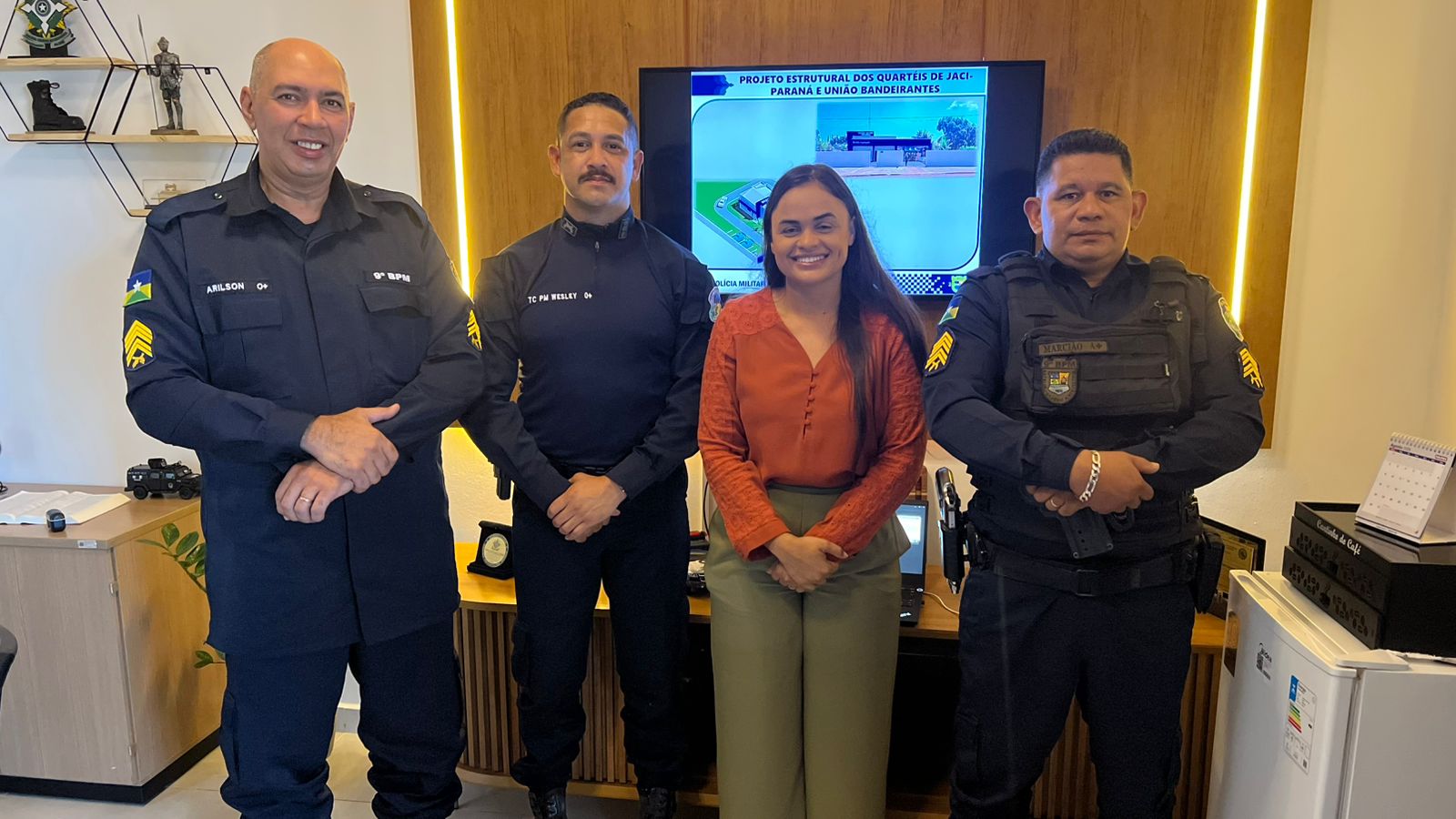 Deputada Dra. Taíssa Sousa reforça compromisso com a segurança pública e articula construção de quartéis em União Bandeirantes e Jaci-Paraná